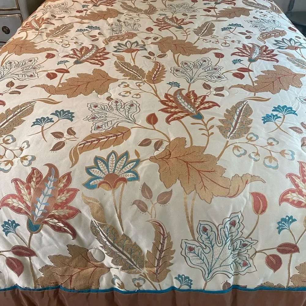 Floral Patterned Bedding King comforter